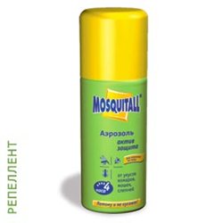 MOSQUITALL - Аэрозоль "Актив защита" от комаров 100 мл